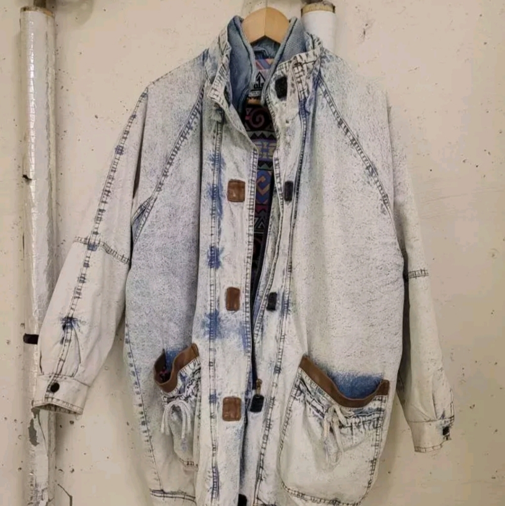 Acidwash vintage coat